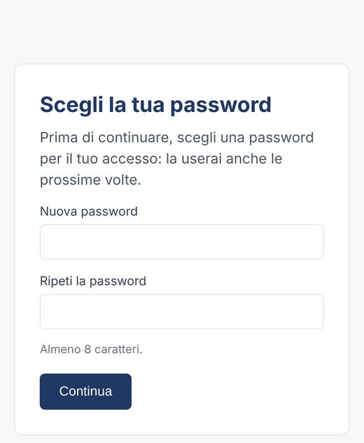 Scelta della password