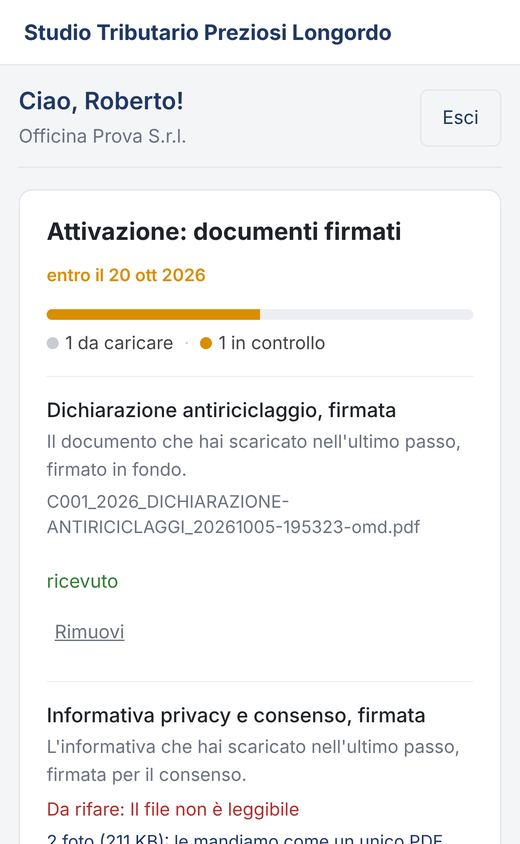 Documento da rifare